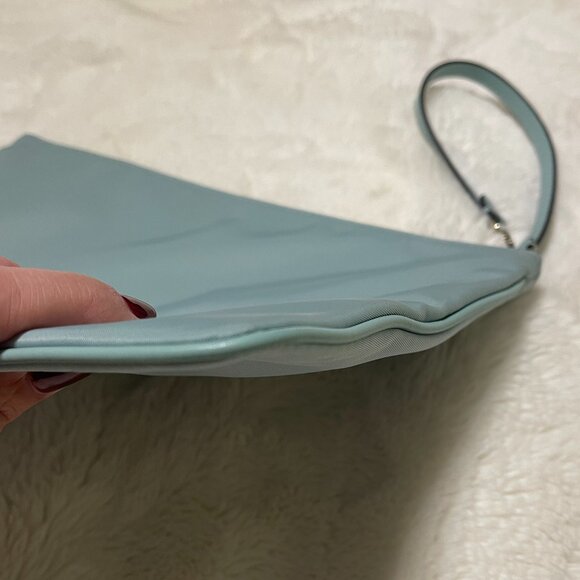 KATE SPADE NEW YORK LARGE NYLON TEAL WRISTLET - Picture 6 of 9